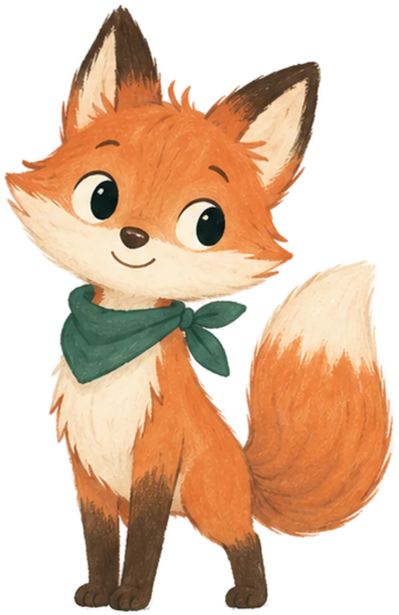 Milo, le renard mascotte de Hepaly